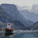 Kanufahren am Bergsee