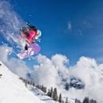 Snowboarder in Saalbach Hinterglemm