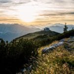 Sonnenuntergang Wiener Alpen