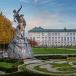 Mirabell Palace and Mirabell Gardens 3 mirabell palace and gardens at sunset salzburg 2023 11 27 05 13 39 utc | austriabooking.at
